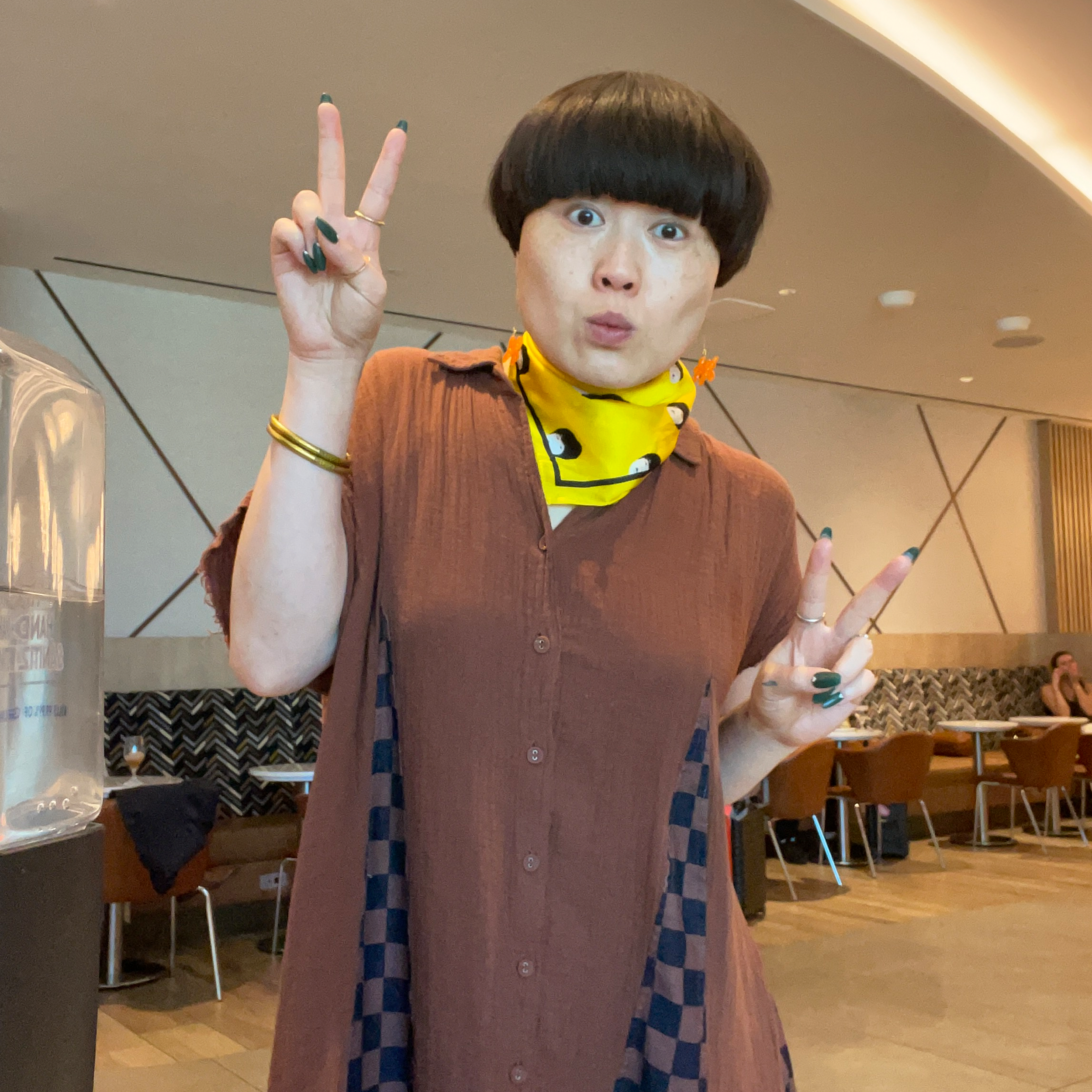 Baby Atsuko Silk Scarf (Yellow)