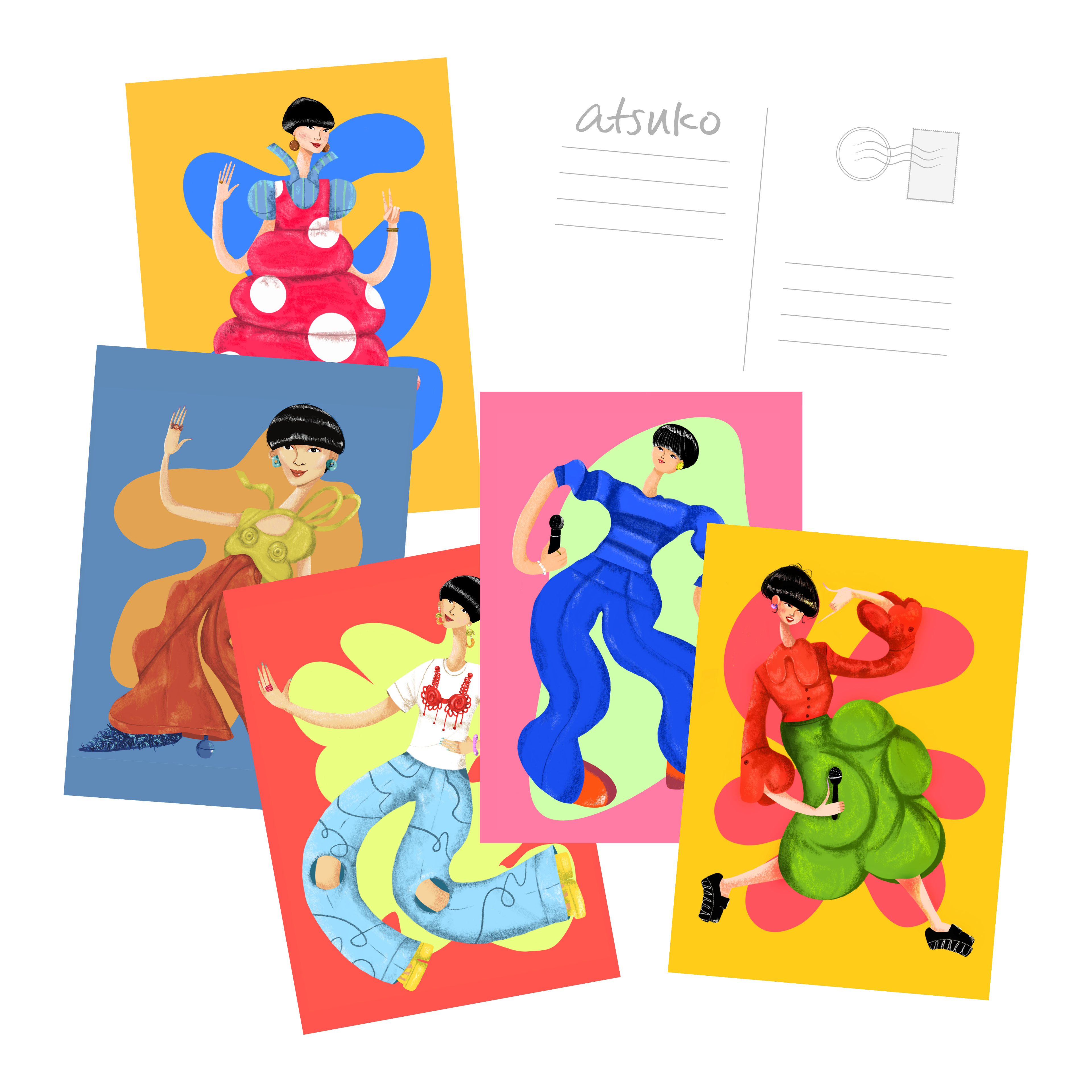 Atsuko's Fashion Print Set