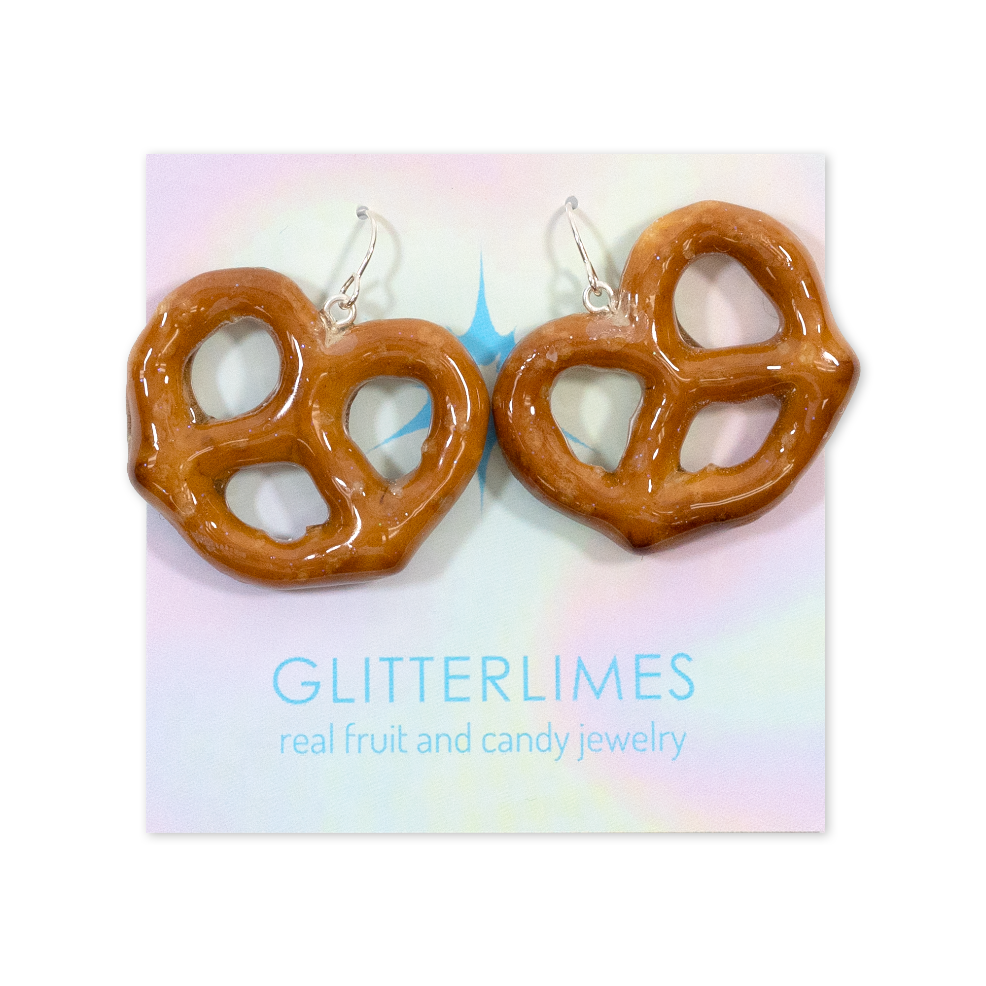 Atsuko X Glitter Limes - Pretzel Earrings